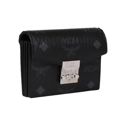 MCM Patricia Visetos Кожа Кошелек Стандартный Женский Черный