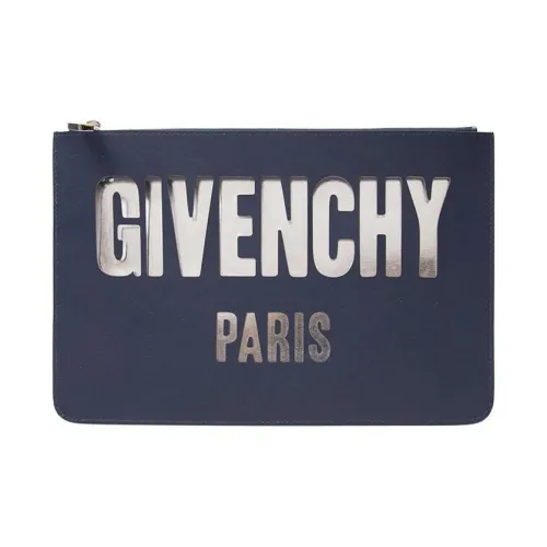 GIVENCHY Телячья кожа Клатч Женские Темно-синий