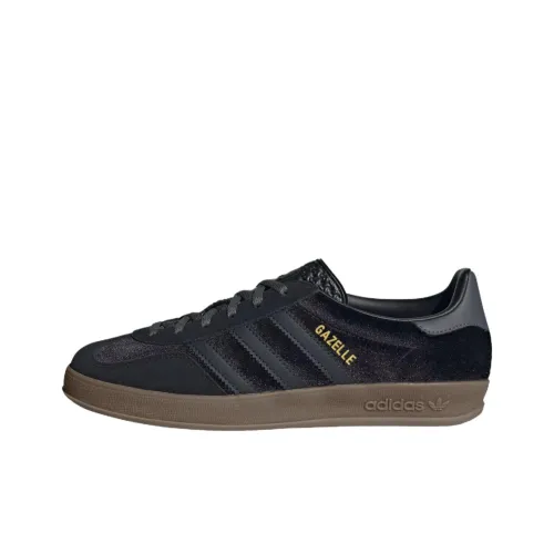 Adidas Originals Gazelle Low Топ Скейтборд Кроссовки Женские Черные