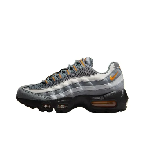 Nike Air Max 95 Low Топ Детские Беговые Кроссовки Серый Оранжевый Подростки