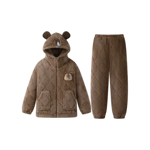 William Pajama Комплект Женский Коричневый