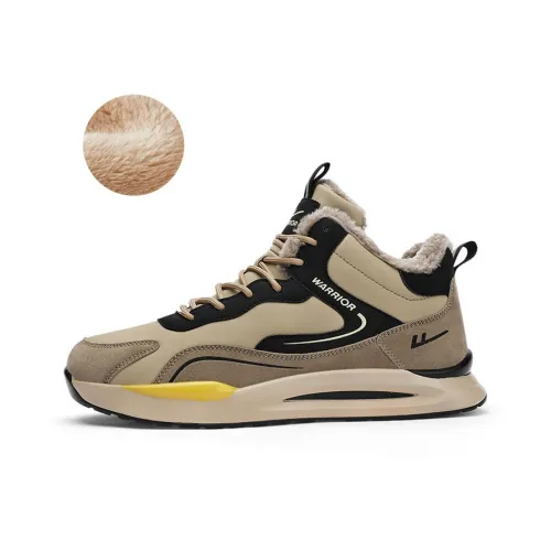 Warrior Нескользящий Легкий MID Топ Повседневная обувь Унисекс Коричневый Черный