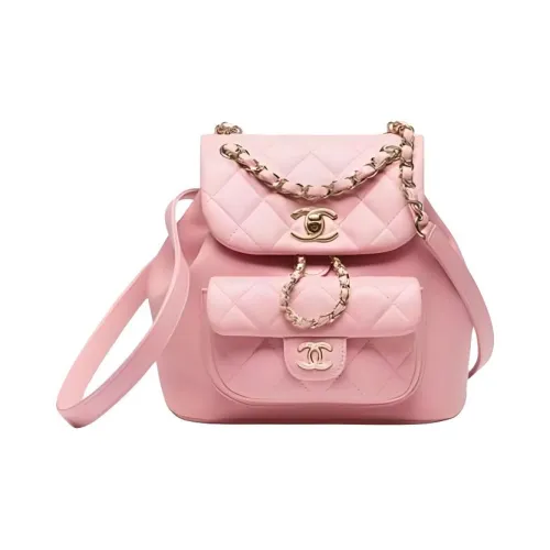 CHANEL Телячья кожа Рюкзак Женские Розовый