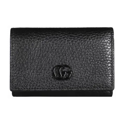 GUCCI Marmont Кожа Кошелек Средний Женский Черный