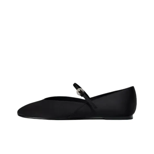 ZARA Туфли Мэри Джейн Черные Женские