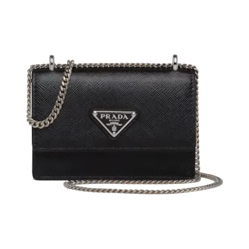 PRADA Saffiano кожа кошелек держатель для карт держатель для карт женский черный