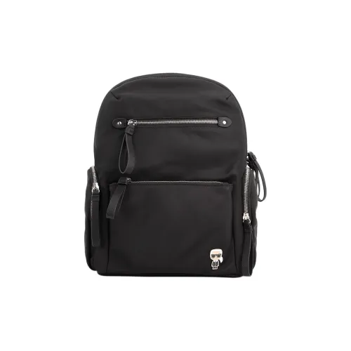 KARL LAGERFELD Нейлон Рюкзак Средний Женский Черный