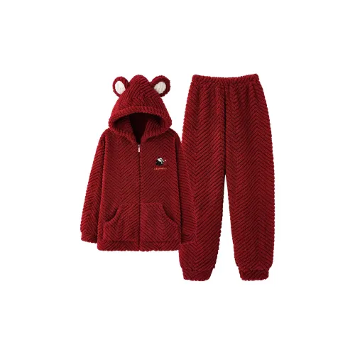 Inside the orange Пижамный комплект Унисекс Красный