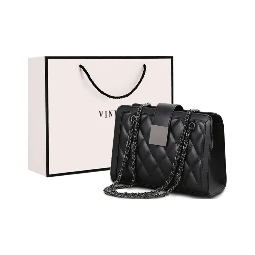 VINEY Сумка через плечо из коровьей кожи маленькая квадратная сумка стандартная женская экстрим ночной черный