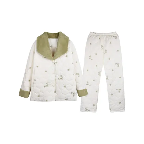 IIZZINI Вышивка Жасмин Утепленный Женские Комплект Женские Пижамные Наборы