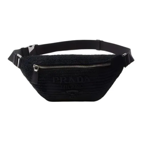 PRADA Raffia Men's Black