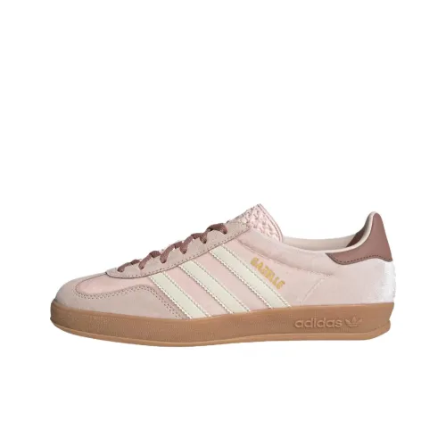 Adidas Originals Gazelle Abrasion Resistant Низкие Кроссовки для скейтбординга Женские Розовые