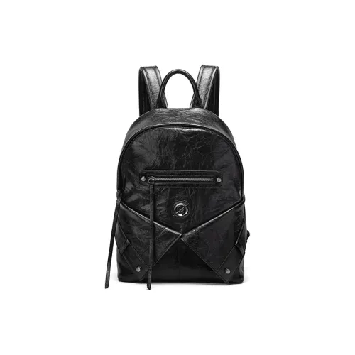 JELLYTOYBOY Рюкзак из коровьей кожи с искусственной кожей унисекс черный