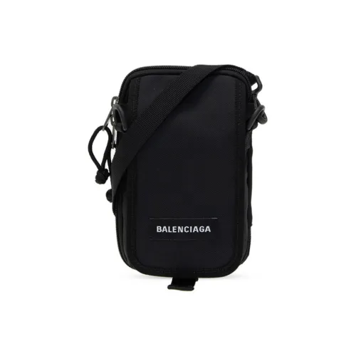 Balenciaga Нейлоновая сумка через плечо чехол для телефона мужской черный