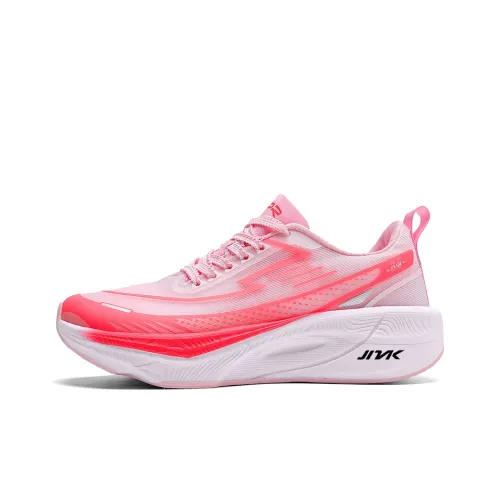 Kinglake Амортизаторы Shock Slip-resistant Abrasion-resistant Низкий топ Nylon TPU Лист Беговые кроссовки Unisex Бегония Розовый