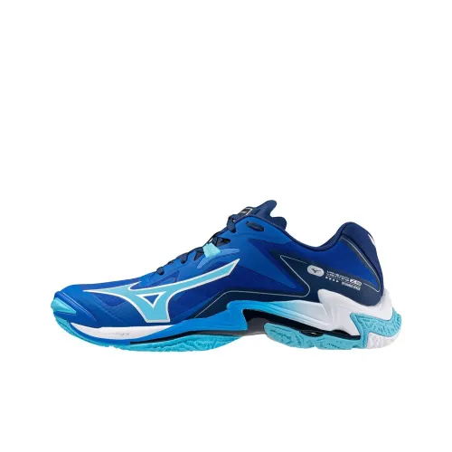 Mizuno Wave Lightning Z8 противоскользящие устойчивые к истиранию низкий топ беговые кроссовки мужские синий белый