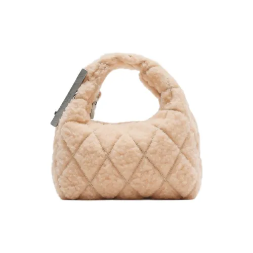 Burberry Shearling Сумка через плечо Сумка мини Женская Персиково-розовая