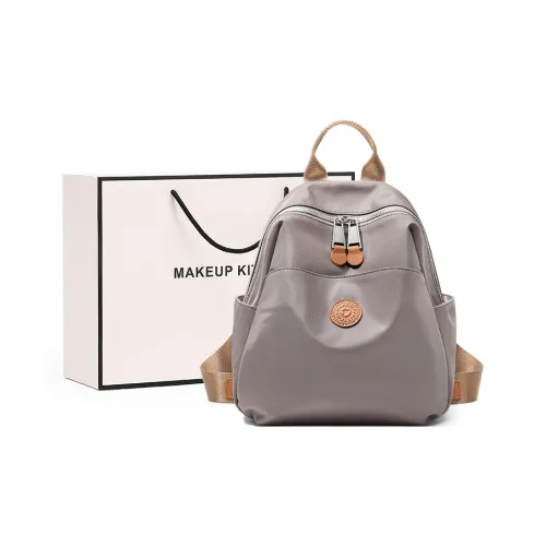 MAKEUP KITTEN Нейлоновая ткань Одно плечо Портативный Рюкзак Унисекс Черный хаки