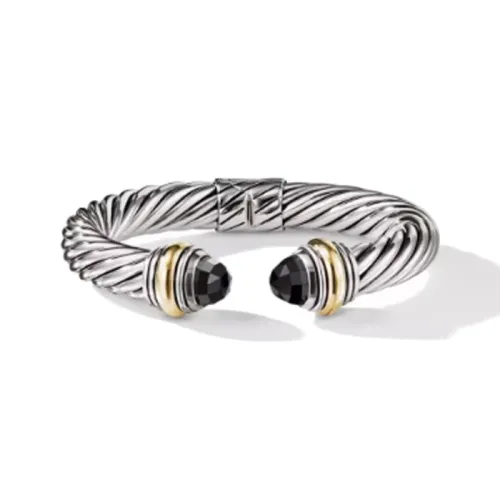 David Yurman Серебряный 14K Золото Браслеты из Оникса Женское Серебро