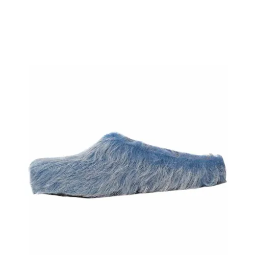 MARNI Резиновая подошва Домашние тапочки Мужские Светло-синие