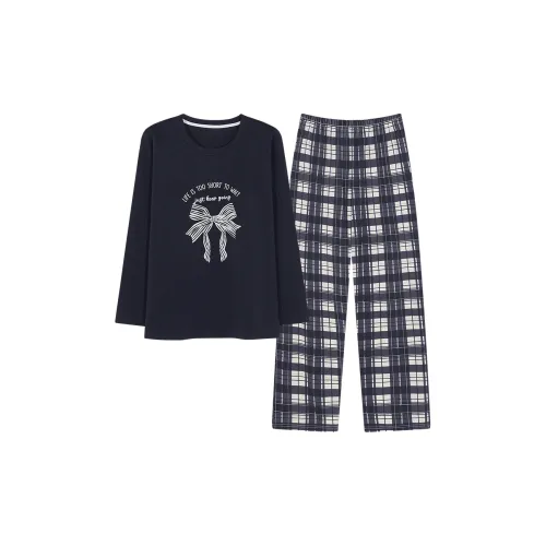 LEZIYUN Пижамный комплект женский темно-синий