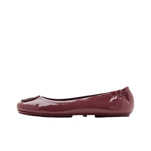 TORY BURCH Minnie Туфли на плоской подошве Женские Фиолетовые