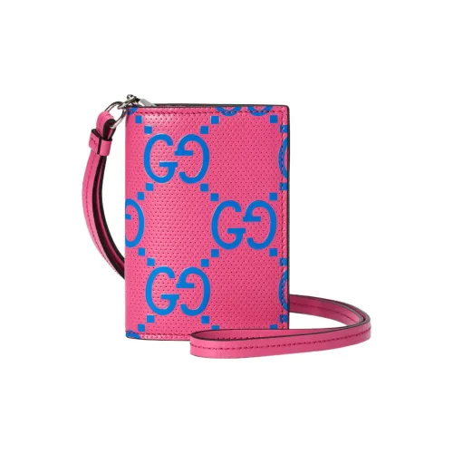 GUCCI Кожа Держатель для карт Женские Розовый