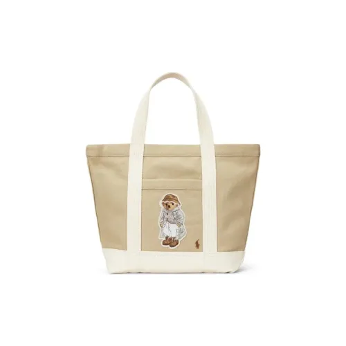 Polo Ralph Lauren Ткань Сумка-тоут Женская Бежевая