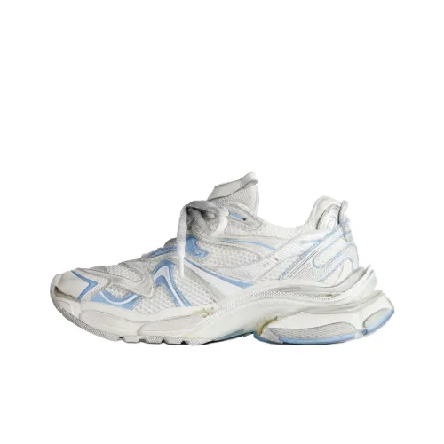Balenciaga Runner 2,0 Low Топ Повседневная обувь Женская Белая Синяя