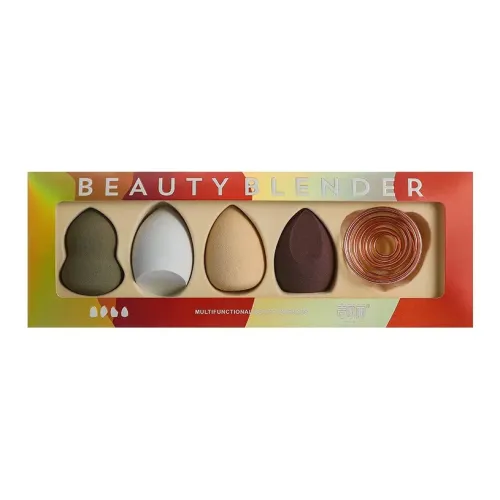 MY ONLY Золотая штампованная коробка для макияжа губка для сухого и влажного использования ультра мягкая и тонкая закрепляющая пудра бесплатная легко наносится