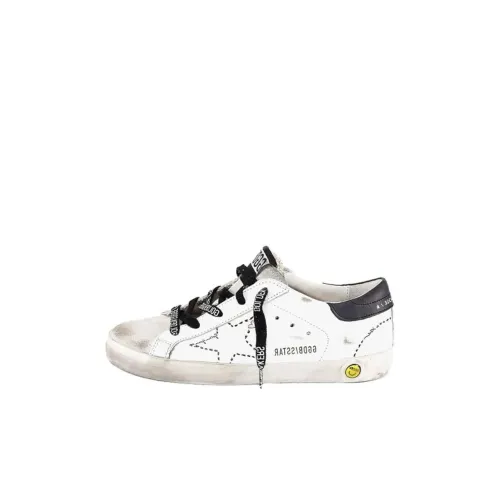 Golden Goose Супер Звезда Низкий Топ Детские Скейтбординги Белый для детей 3-7 лет