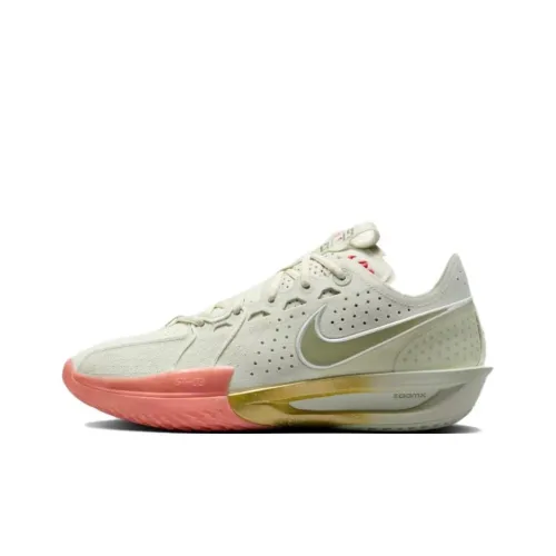 Nike Air Zoom G.T. Cut 3 Slip Resistant Abrasion Resistant Low Топ Баскетбольные кроссовки Мужской Белый