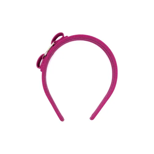 Ferragamo Район Cotton Материалы Plastic Headbands Women's Dark Pink