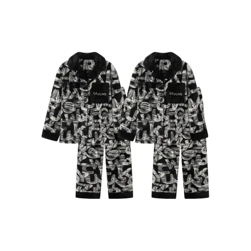 O'MESIK Пижамный комплект Унисекс Черный