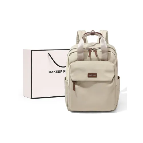 MAKEUP KITTEN Нейлоновая ткань синтетическая кожа ручной рюкзак стандартный унисекс хаки черный