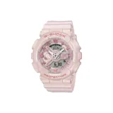 Розовый циферблат часов