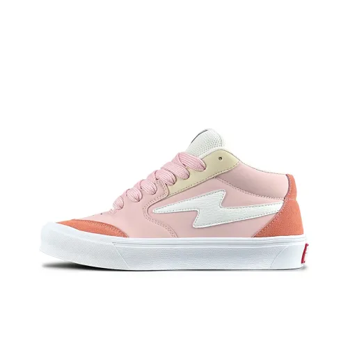 LuzaoT SUPER DRAG MID Топ Скейтборд Кроссовки Женские Розовые Белые