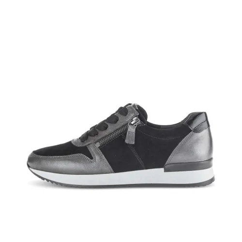 Gabor Мода Низкий Топ Повседневная Обувь Женская Черная Серый