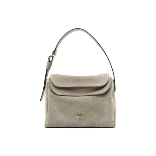 PINKO Big Leaf series Телячья кожа Swallow Сумка Сумка через плечо Большая Женская Тауповая