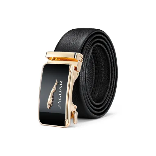 JAGUAR Ремни из коровьей кожи мужской черный 3,55 см