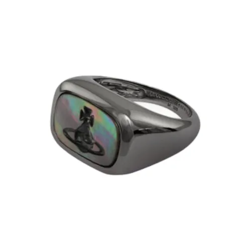 Vivienne Westwood Переработанное Серебряное Кольцо с Следами Унисекс Металлический Серый