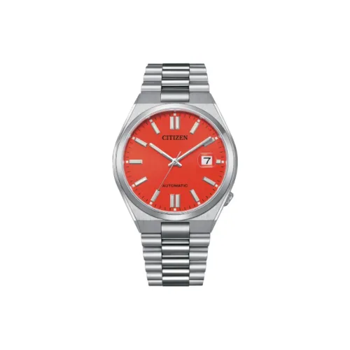 CITIZEN Mechanical Watch Series Автоматический механический механизм нержавеющая сталь ремешок часы для мужчин красный циферблат часов