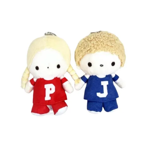 Санрио Винтаж PAT And Jimmy 1 пара Шар Цепочка Талисман Брелок Куклы Плюшевый Подвеска 13 см Рекомендуемый рост