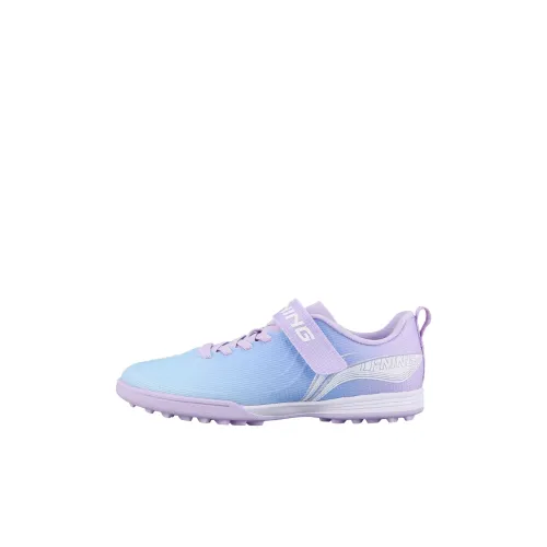 LINING YOUNG Детская футбольная обувь синего и фиолетового цвета для детей