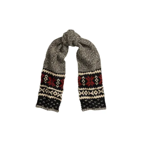 Polo Ralph Lauren Мериносовая шерсть Хлопок Лен Трикотажная ткань Вязаные шарфы Смесовая шерсть Женские Черный