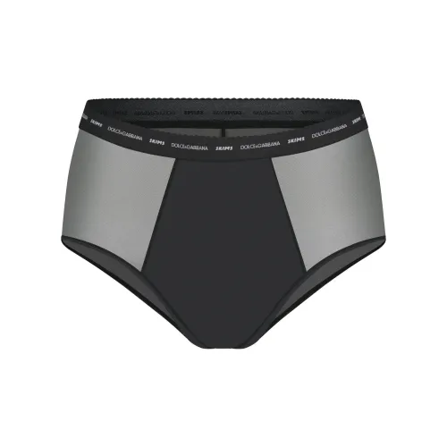 SKIMS DOLCE&GABBANA Collaboration Коллаборация 1 упаковка Onyx/Onyx Женские трусики-бикини