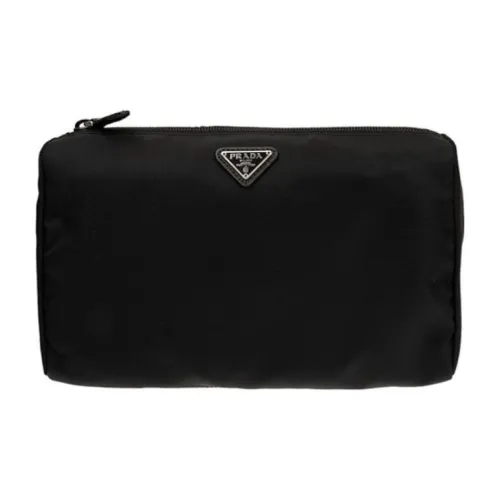 PRADA Nylon Clutch Standard Women's Black