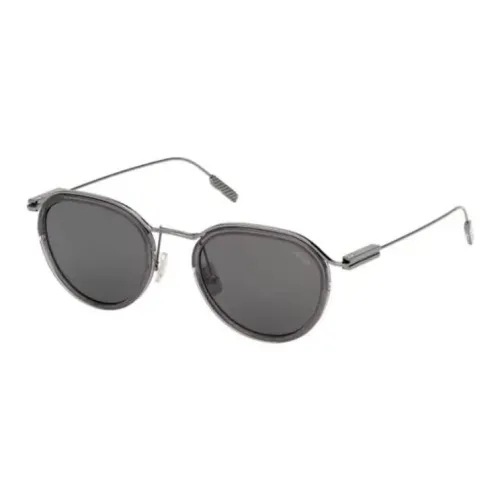 Zegna OVAL SUNGLASSES Мужские Серые
