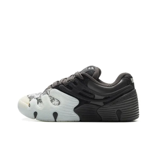 LiNing Устойчивые к истиранию противоскользящие низкие кроссовки для скейтбординга унисекс черные серые бежевые