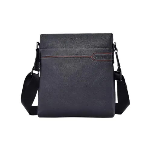 Hush Puppies Сумка через плечо из коровьей кожи среднего размера мужская черная